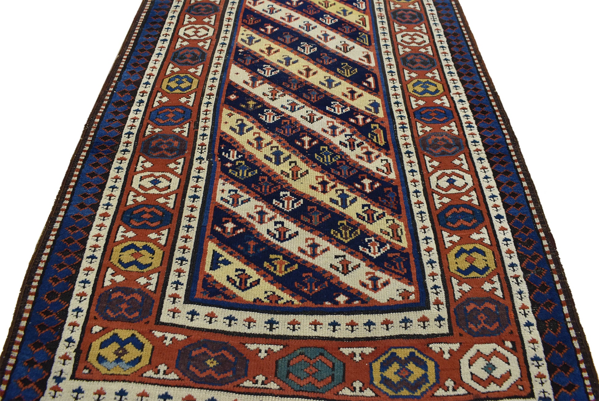 3 x 10 Antique Caucasian Kuba Rug 73235