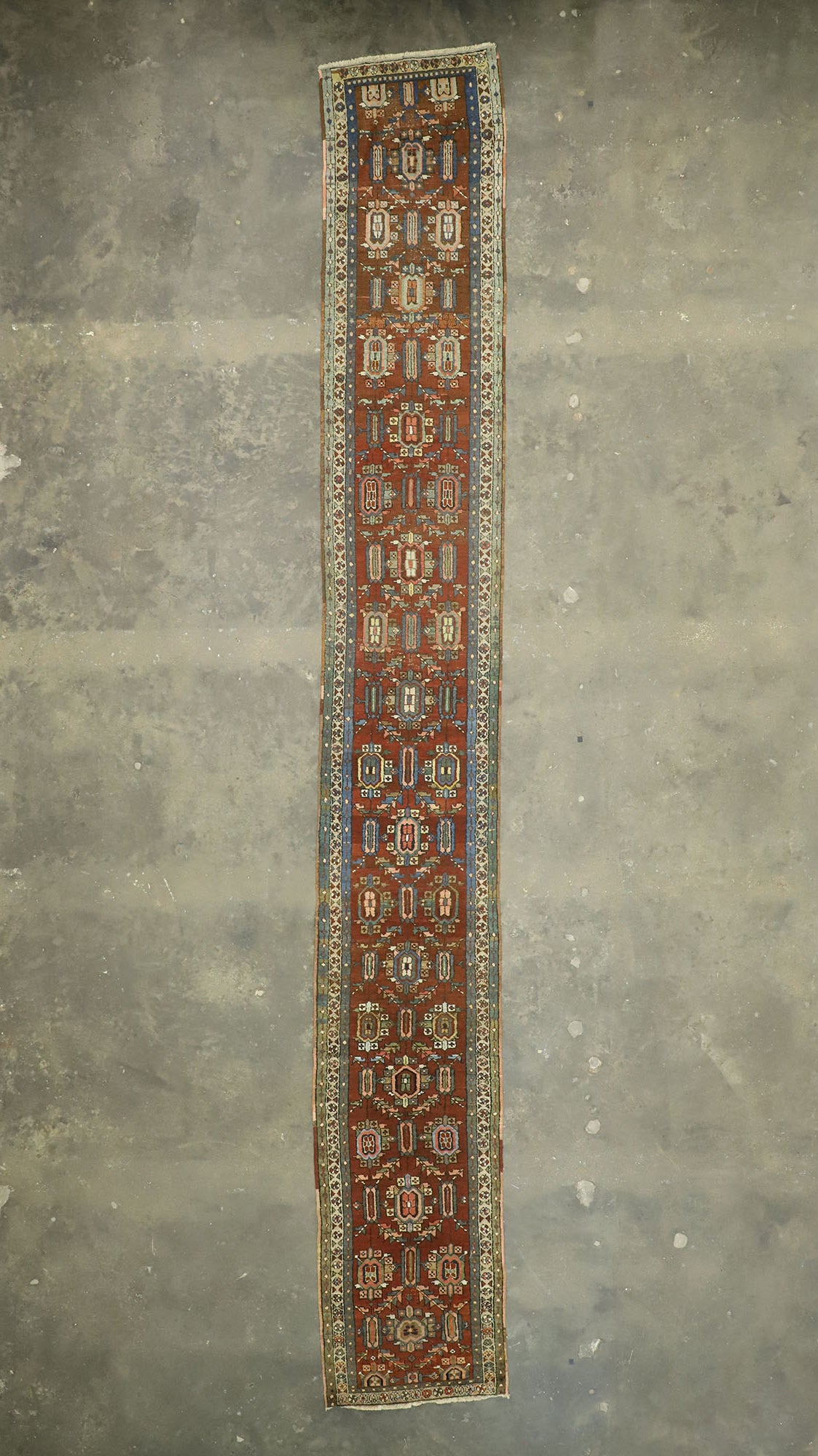 2 x 17 Antique Persian Heriz Runner 73240