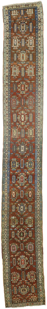 2 x 17 Antique Persian Heriz Runner 73240