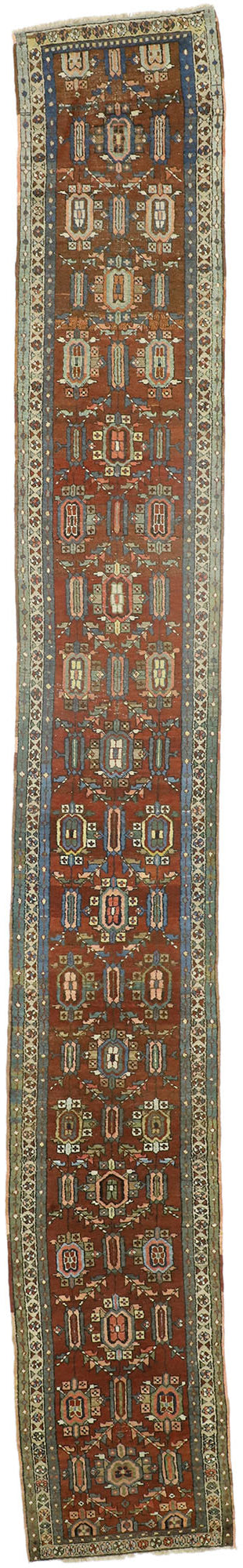 2 x 17 Antique Persian Heriz Runner 73240