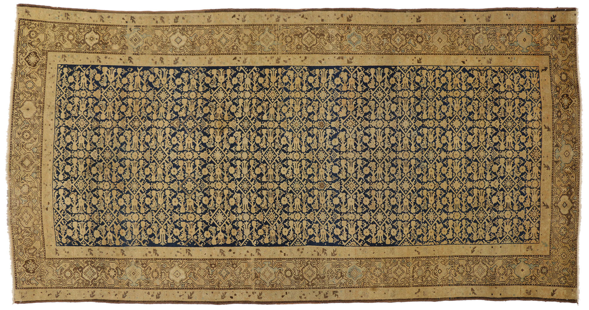 7 x 13 Antique Persian Malayer Rug 73242