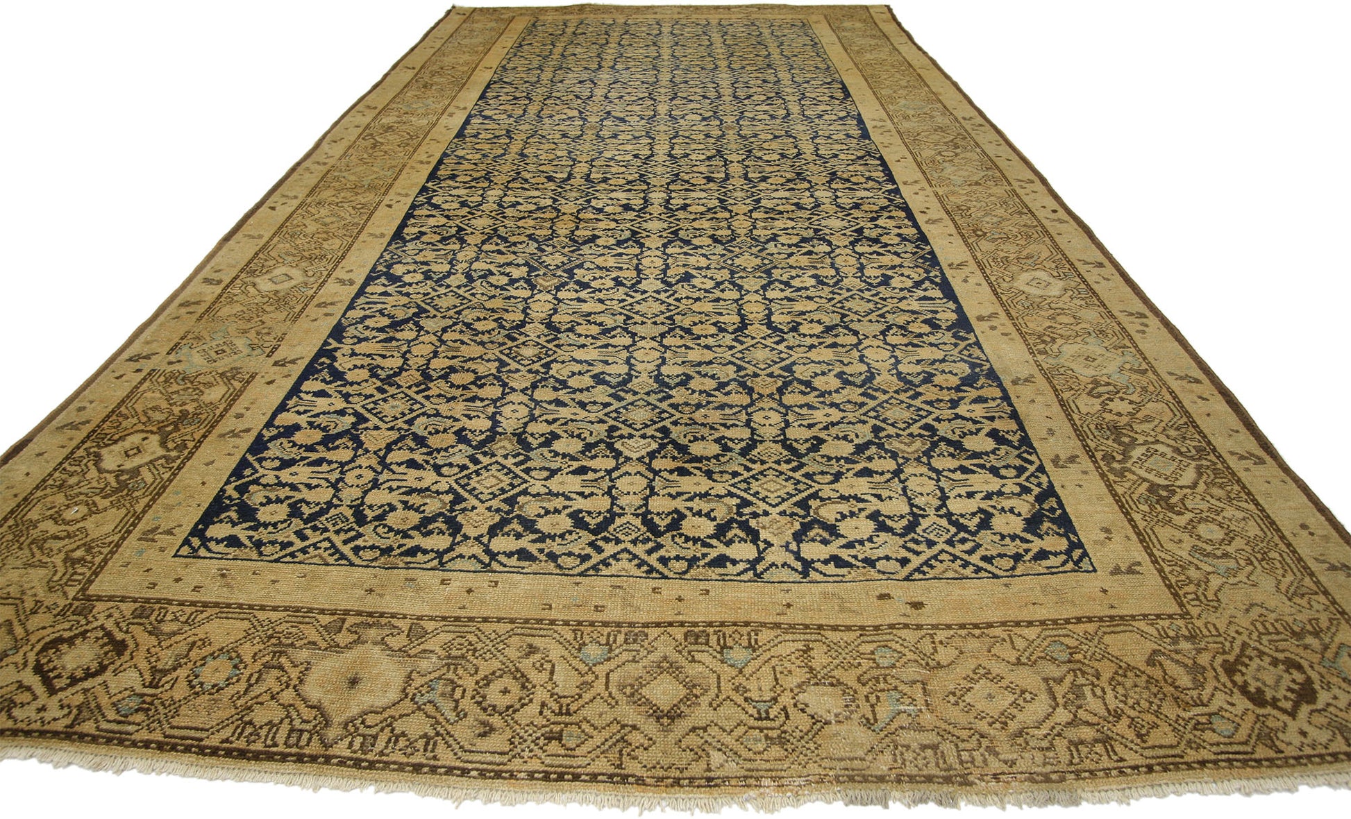 7 x 13 Antique Persian Malayer Rug 73242
