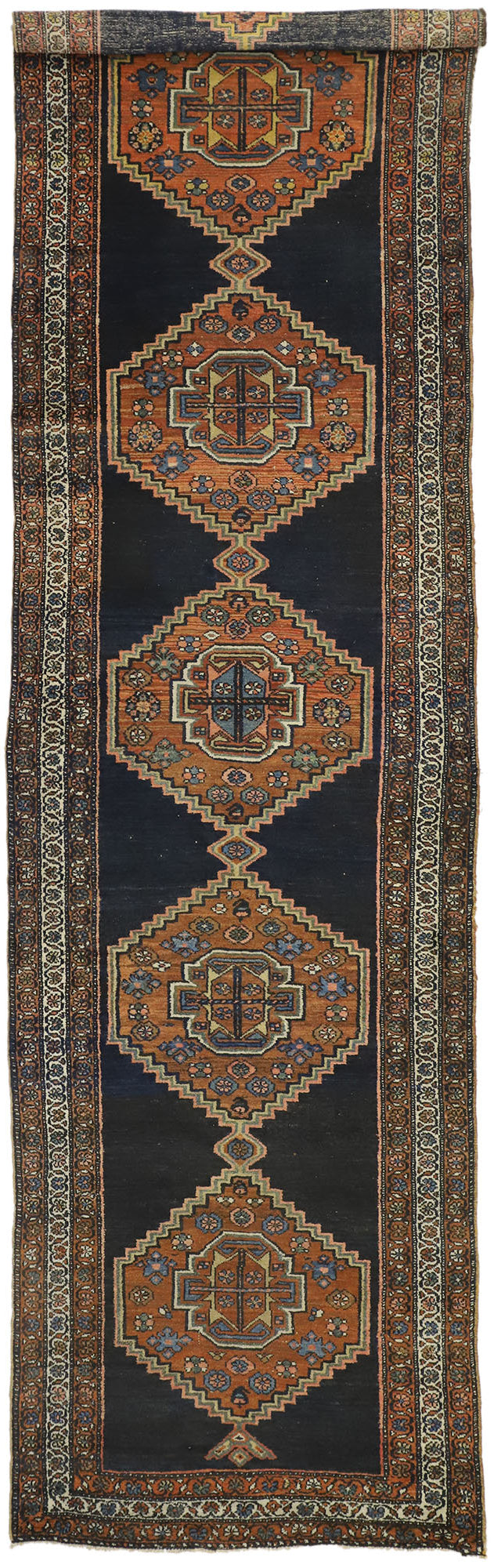 3 x 13 Antique Persian Hamadan Rug 73244
