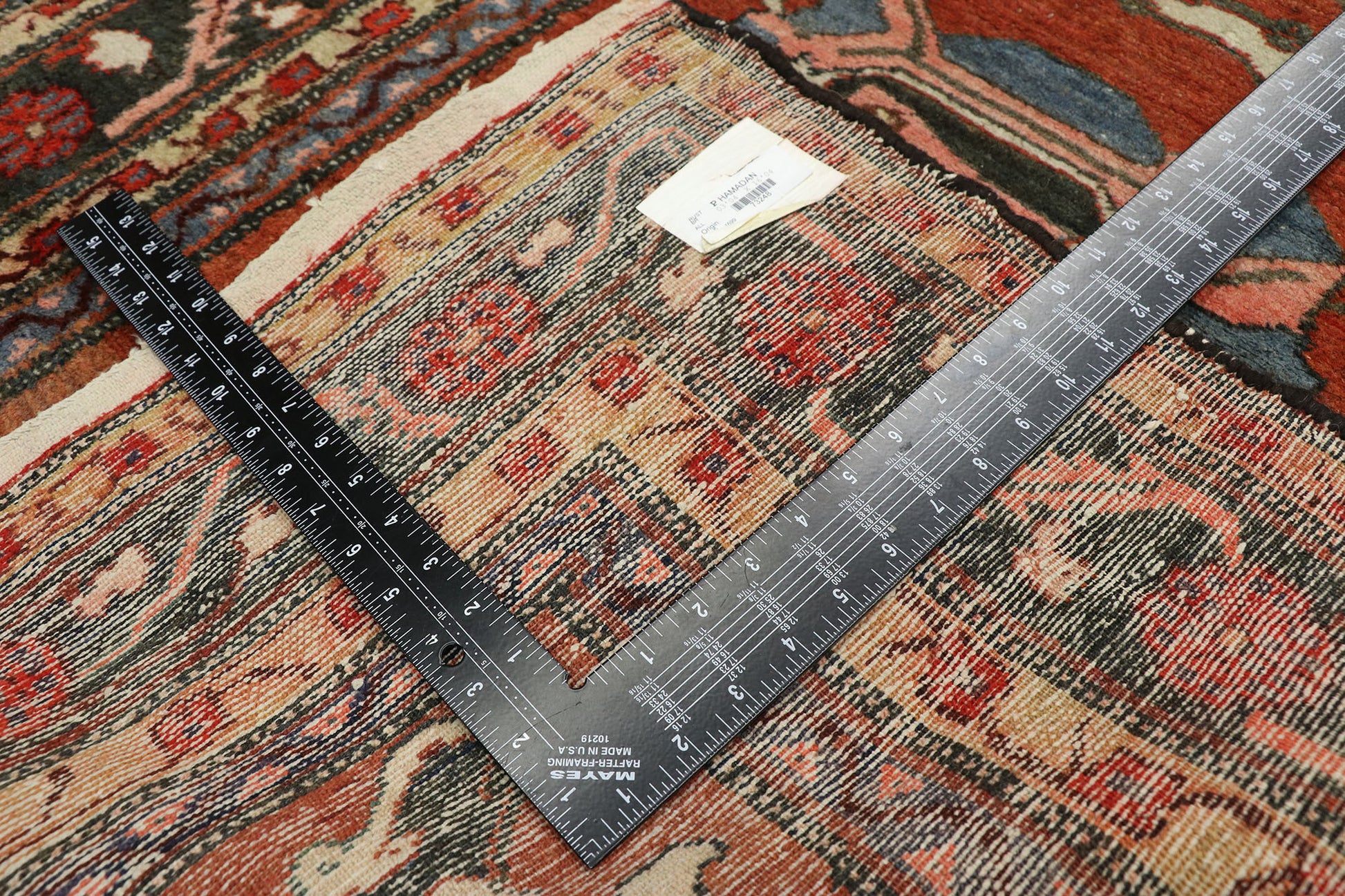 3 x 16 Antique Persian Hamadan Runner 73248