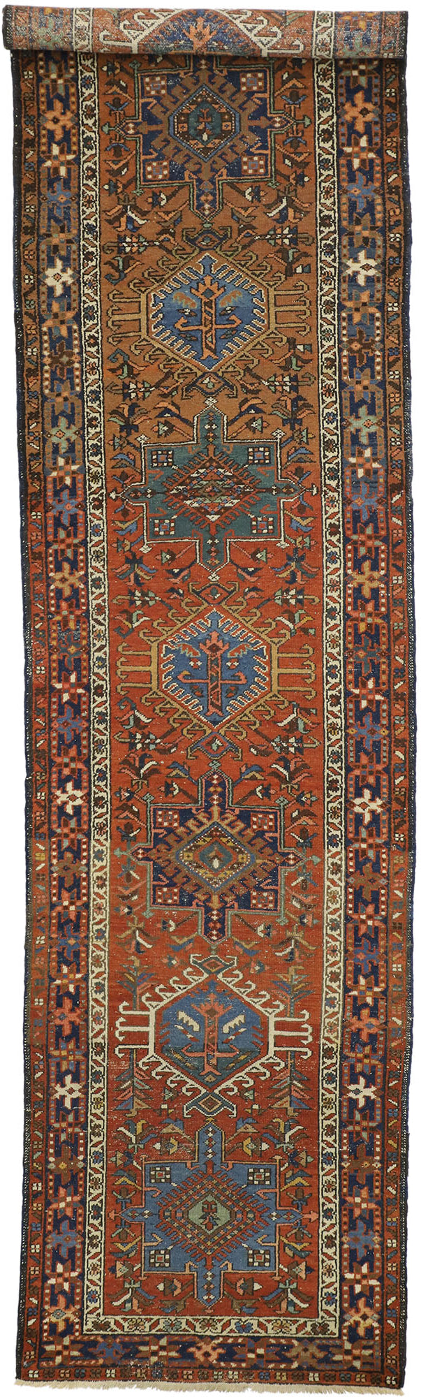 3 x 14 Antique Heriz Rug 73250