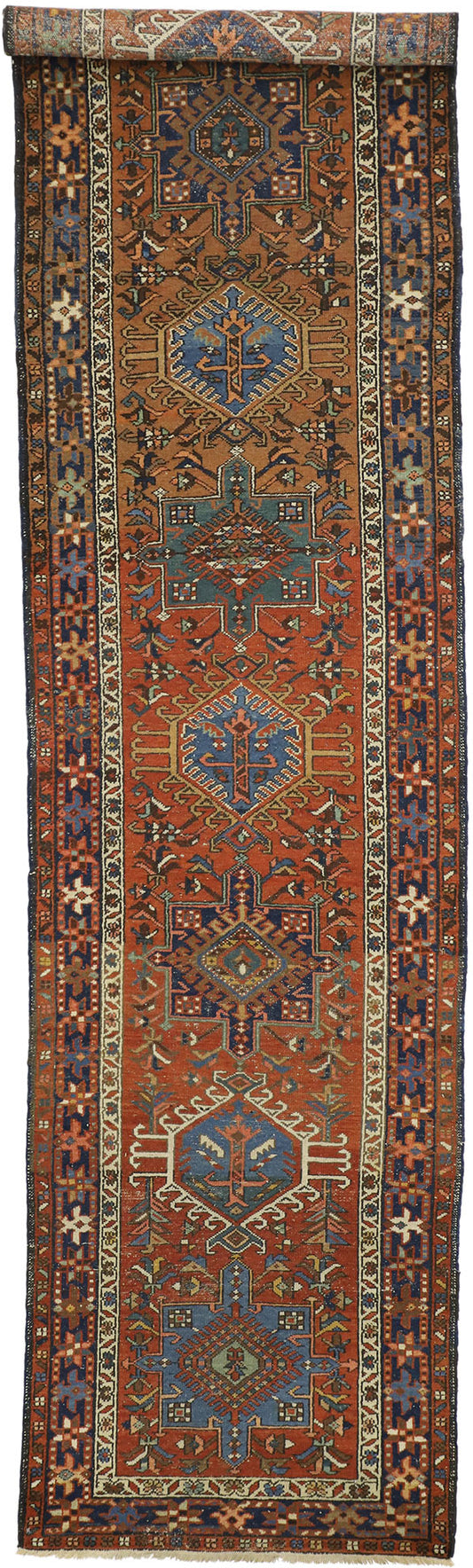 3 x 14 Antique Heriz Rug 73250