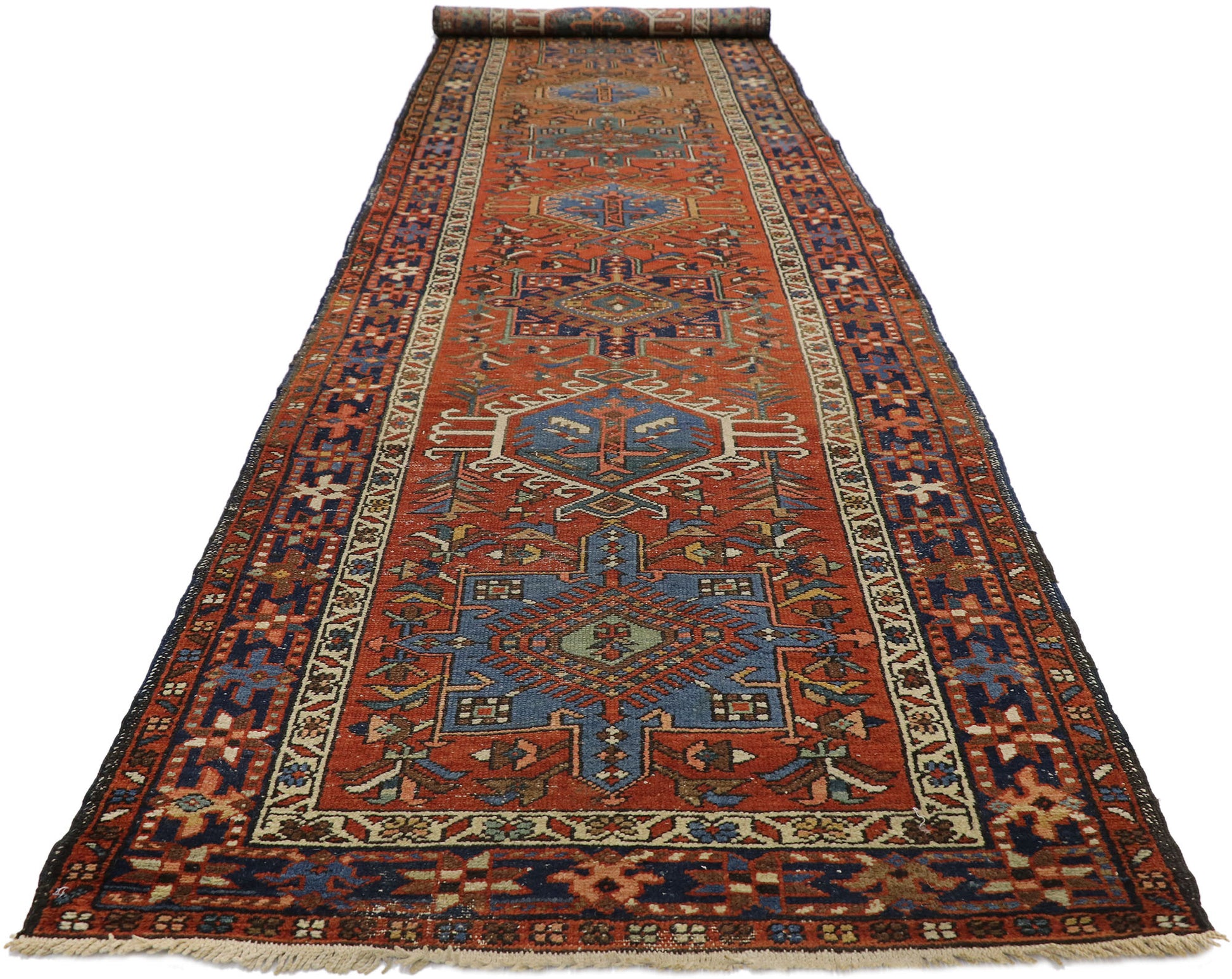 3 x 14 Antique Heriz Rug 73250