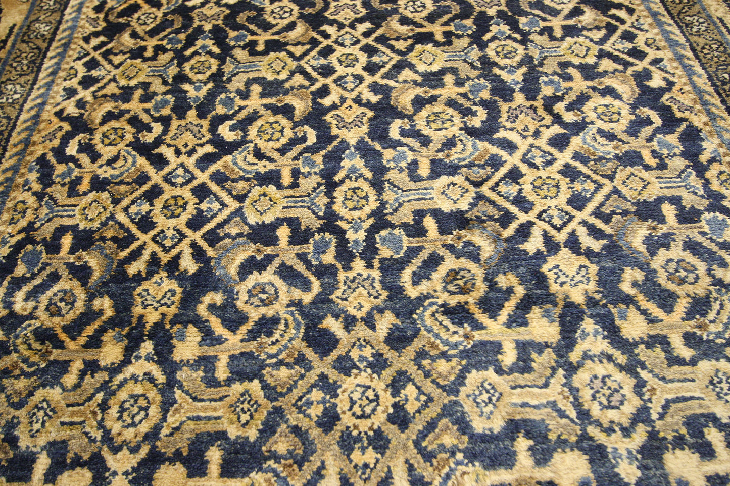 4 x 11 Antique Persian Hamadan Rug 73251