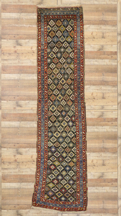 3 x 14 Antique Persian Kurdish Rug 73255