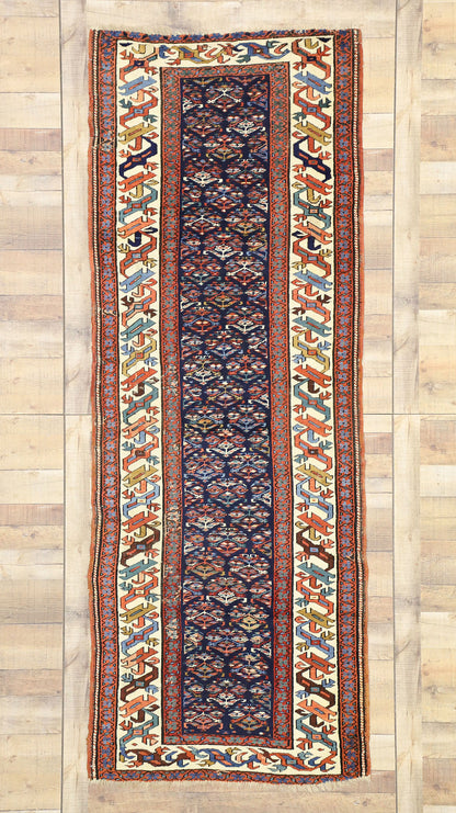 3 x 9 Antique Caucasian Kazak Rug 73257