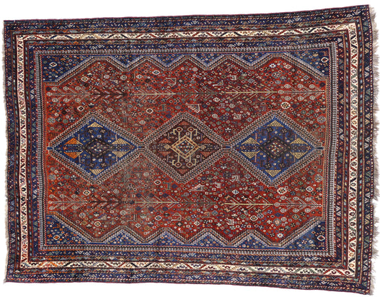 7 x 10 Antique Shiraz Rug 73266