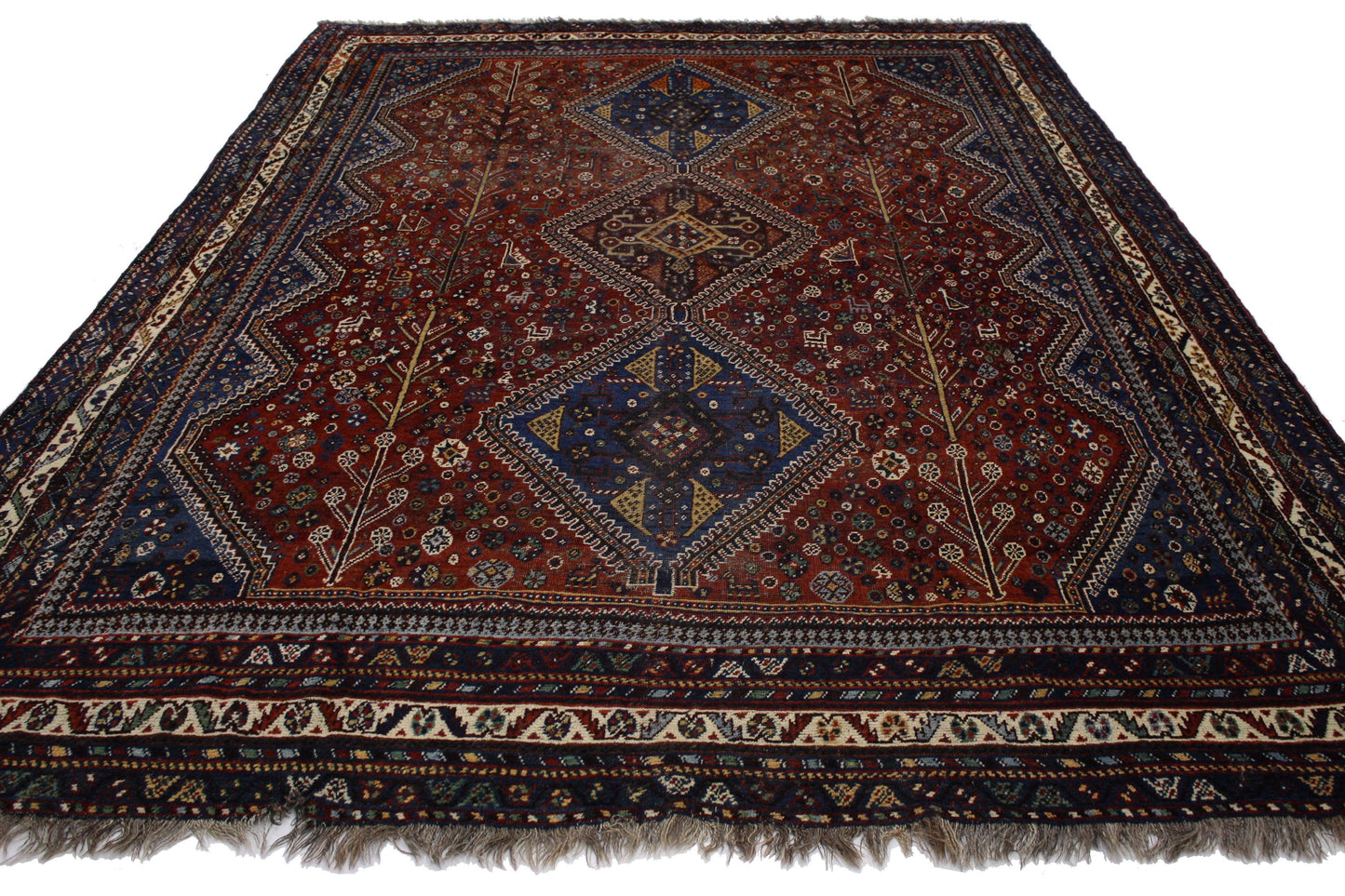 7 x 10 Antique Shiraz Rug 73266