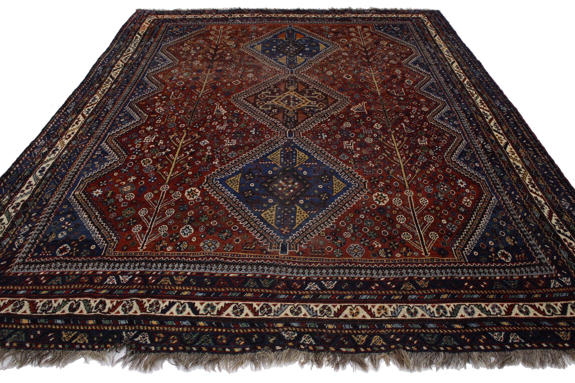 7 x 10 Antique Shiraz Rug 73266