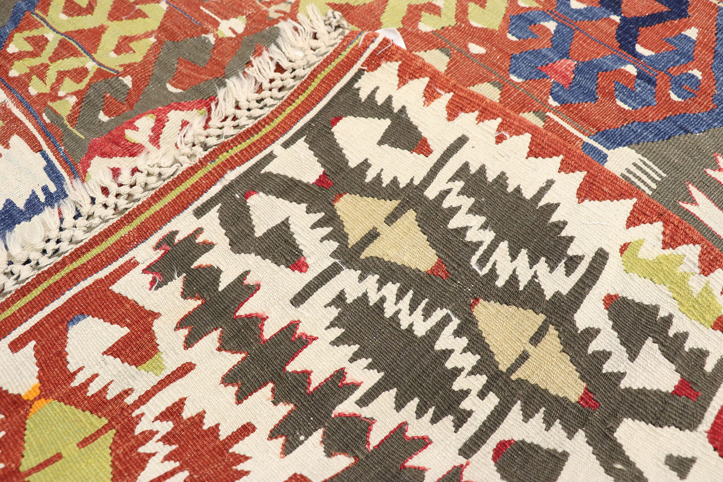 5 x 13 Antique Caucasian Tribal Kilim Rug 73271