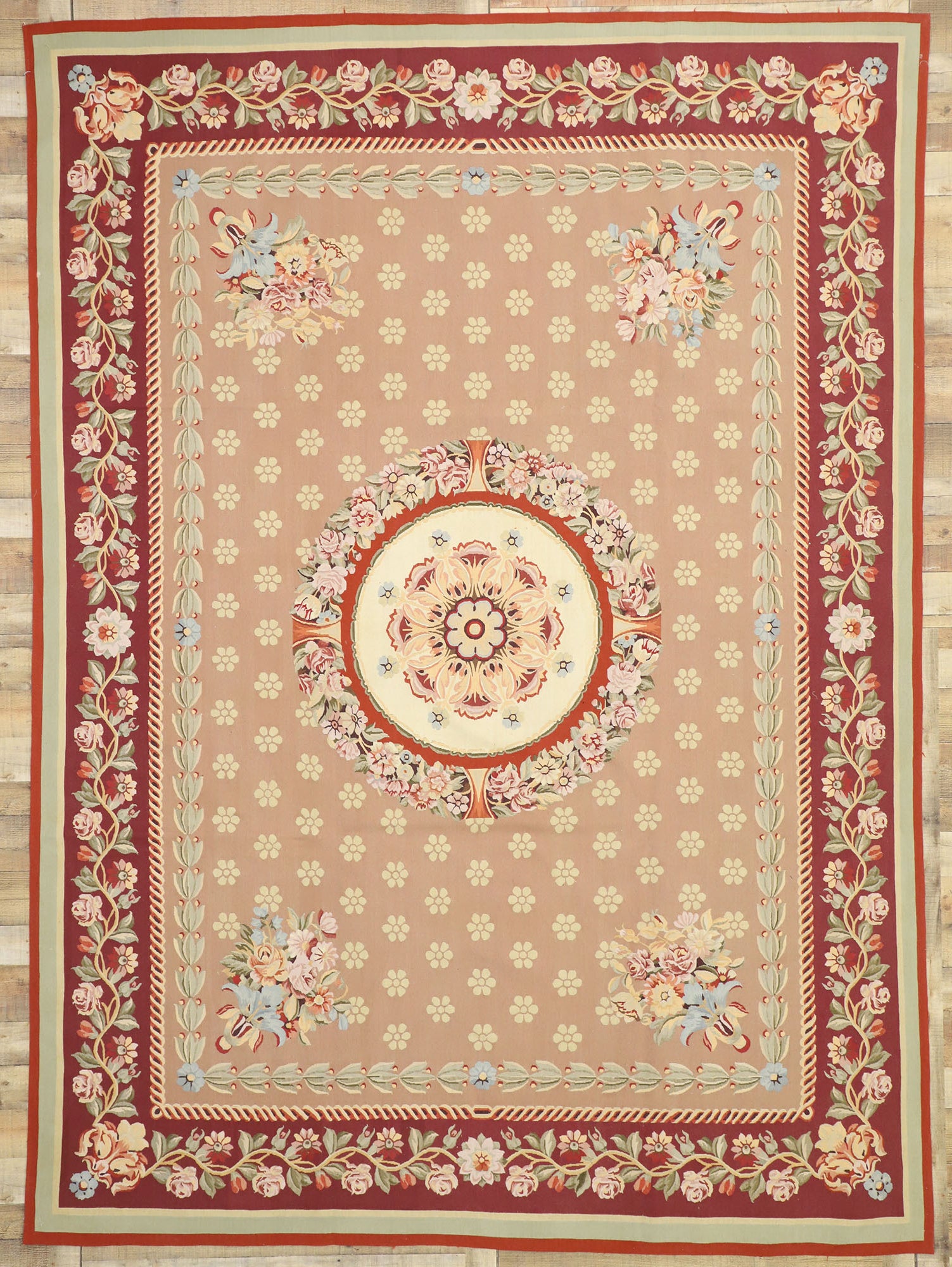9 x 12 New Chinese Aubusson Rug 73272