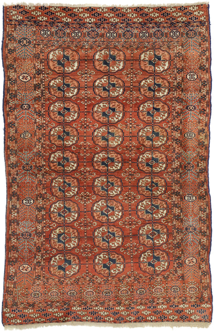 4 x 6 Antique Turkoman Tekke Rug 73274