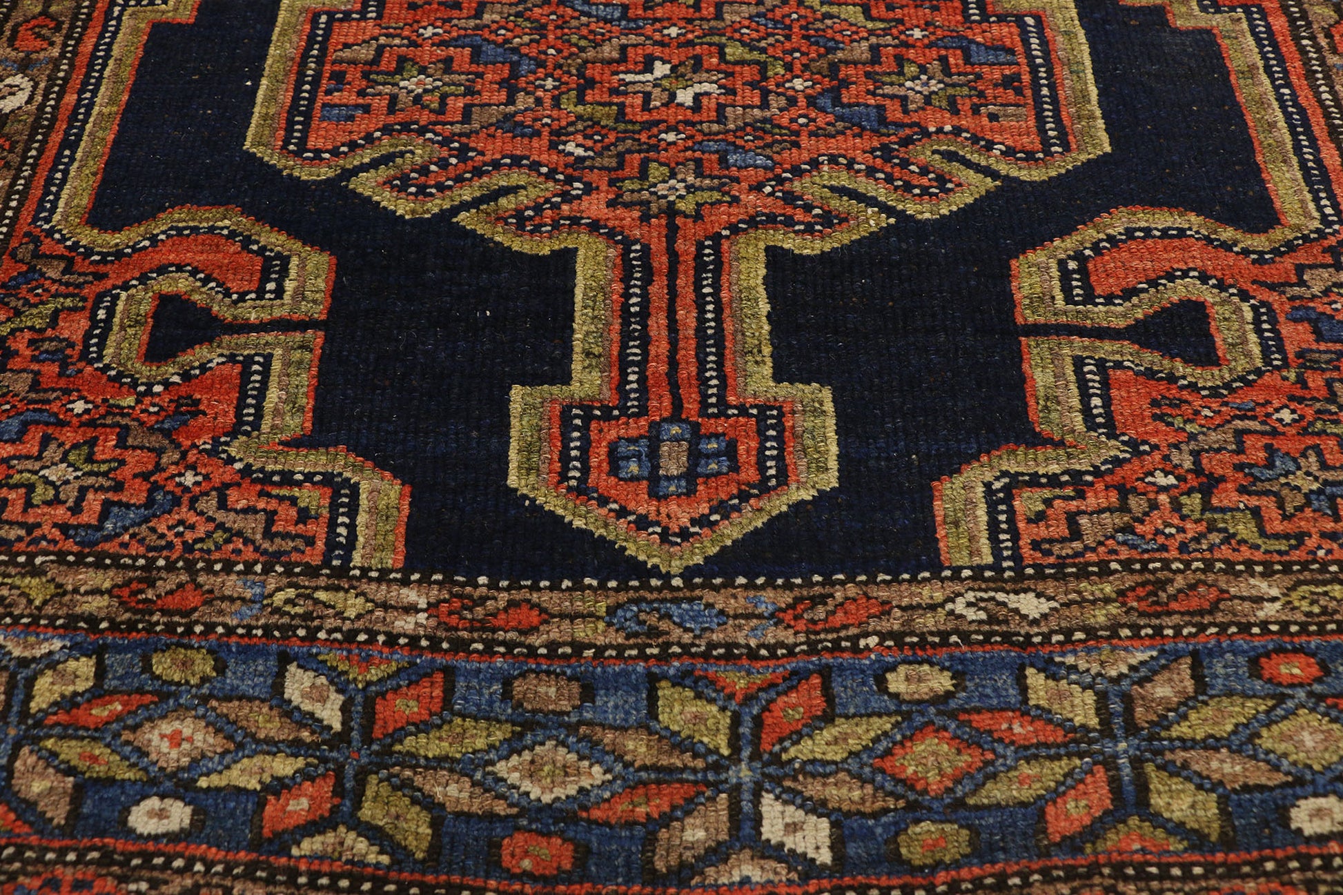 4 x 6 Antique Persian Hamadan Rug 73275