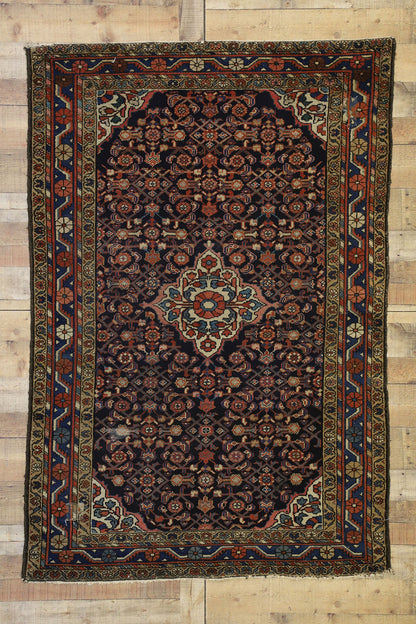 4 x 7 Antique Persian Hamadan Rug 73277