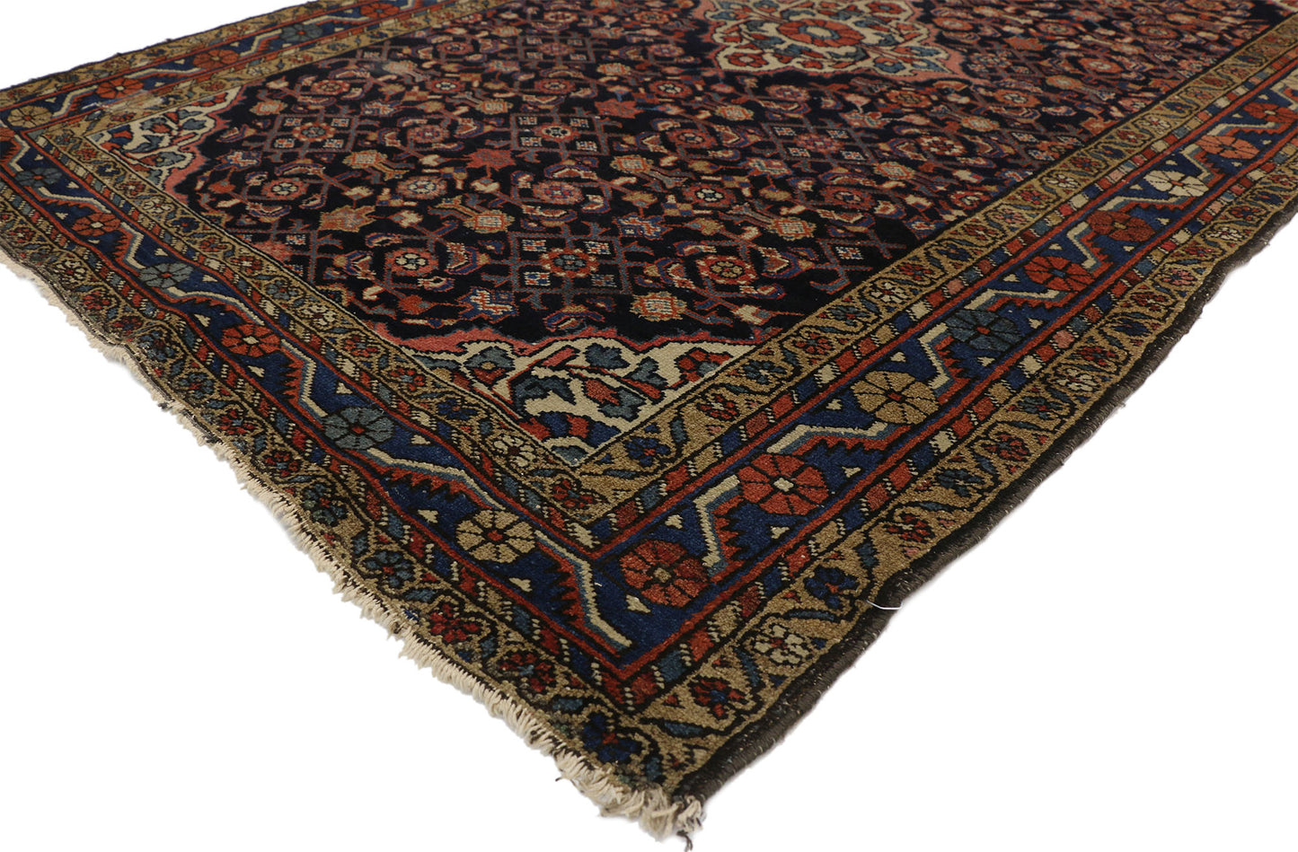 4 x 7 Antique Persian Hamadan Rug 73277
