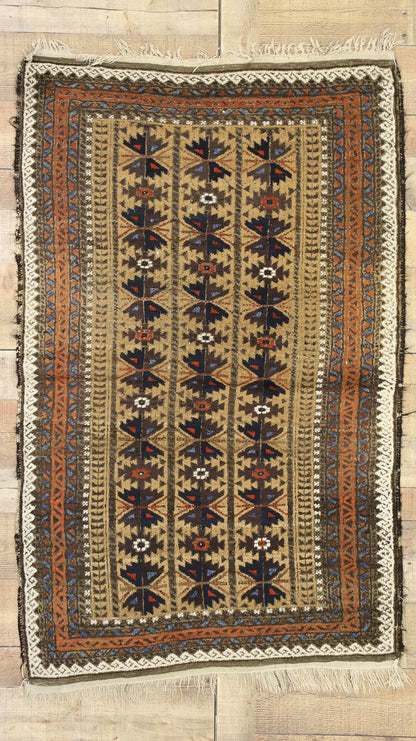 3 x 5 Antique Persian Baluch Rug 73279