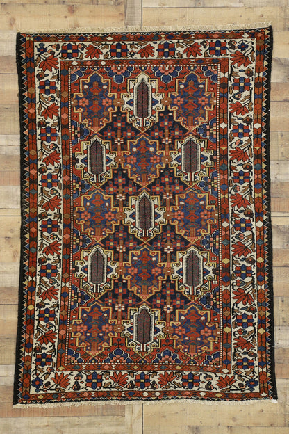 5 x 7 Antique Persian Bakhtiari Rug 73283