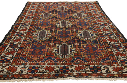 5 x 7 Antique Persian Bakhtiari Rug 73283