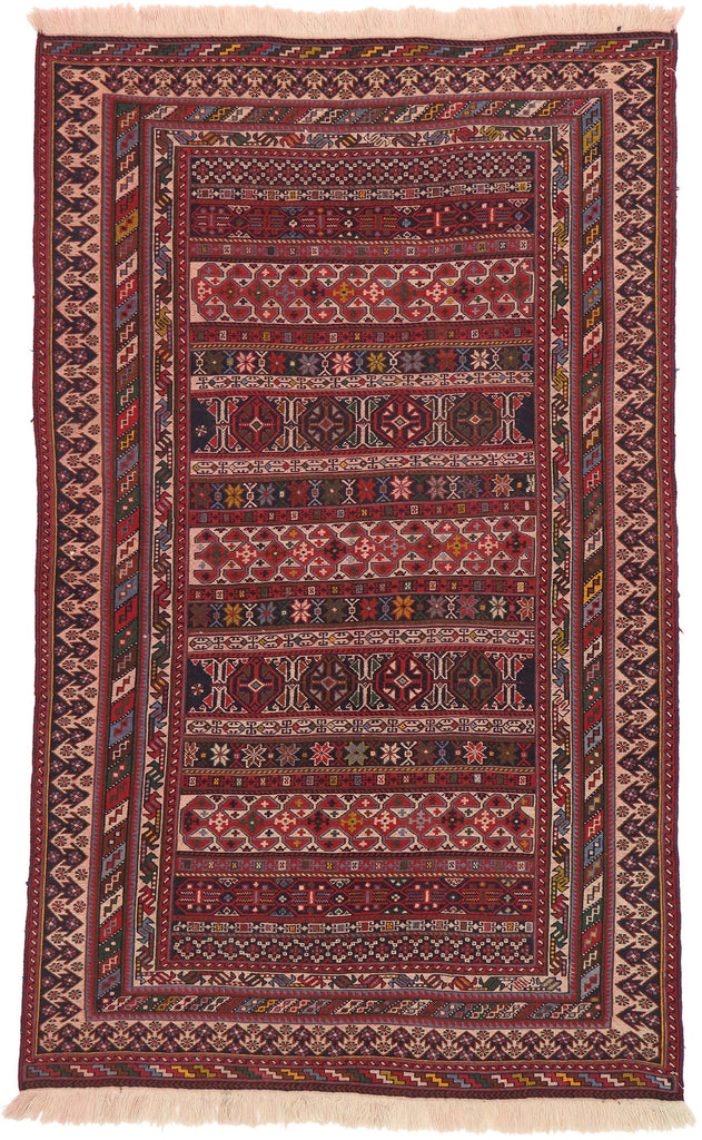 5 x 8 Vintage Persian Soumak Rug 73290