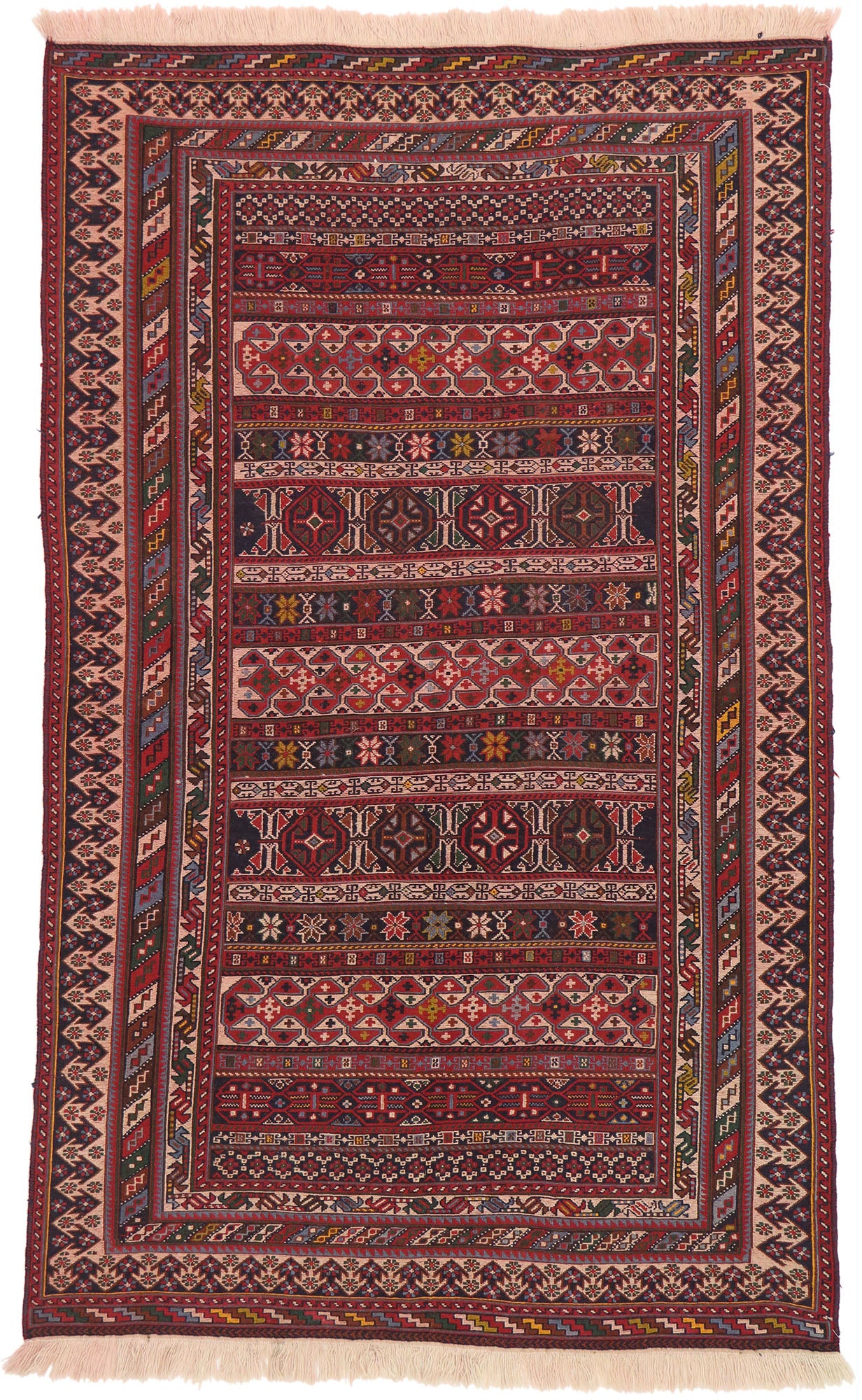 5 x 8 Vintage Persian Soumak Rug 73290