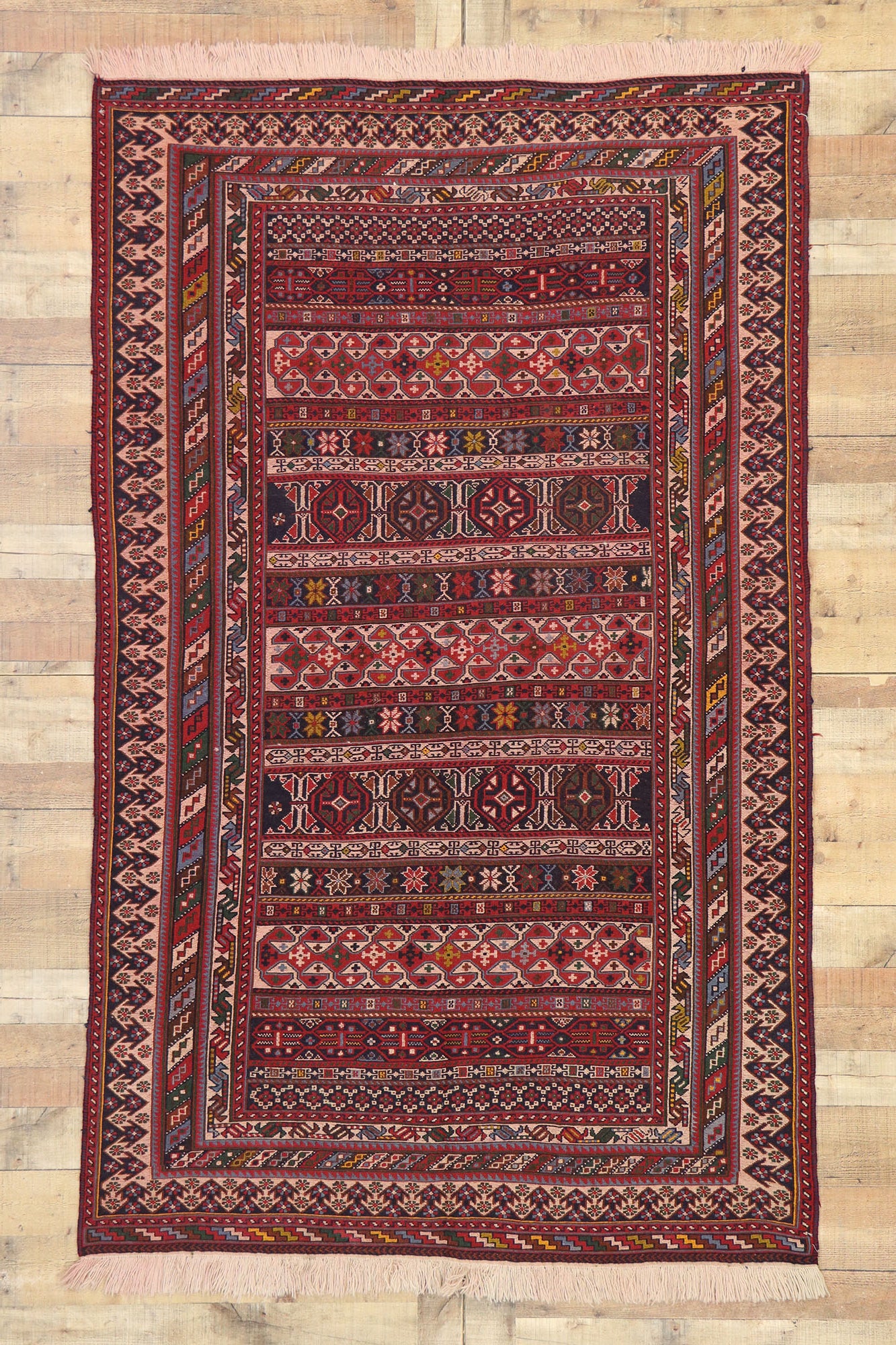 5 x 8 Vintage Persian Soumak Rug 73290