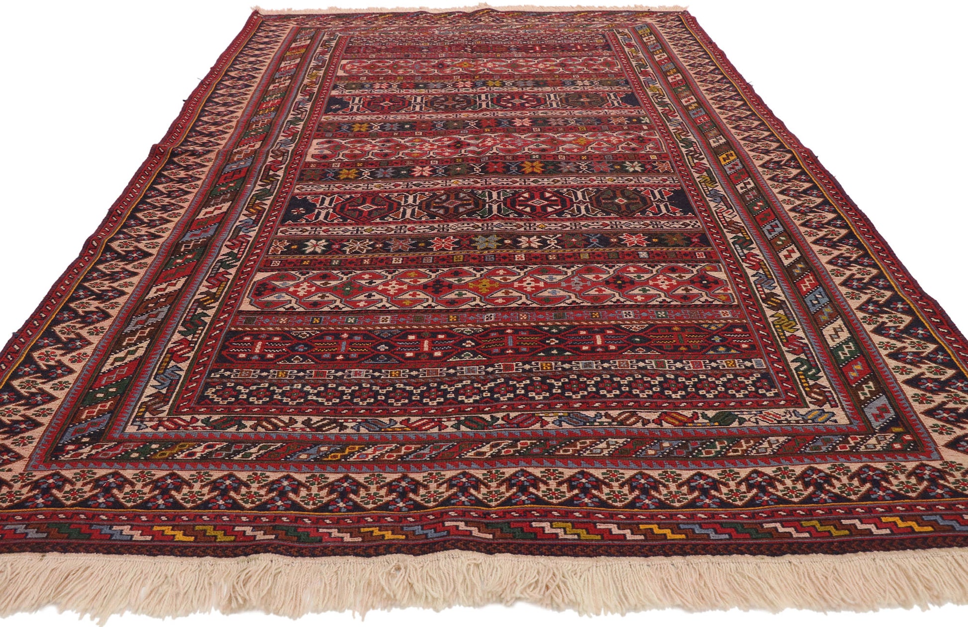 5 x 8 Vintage Persian Soumak Rug 73290