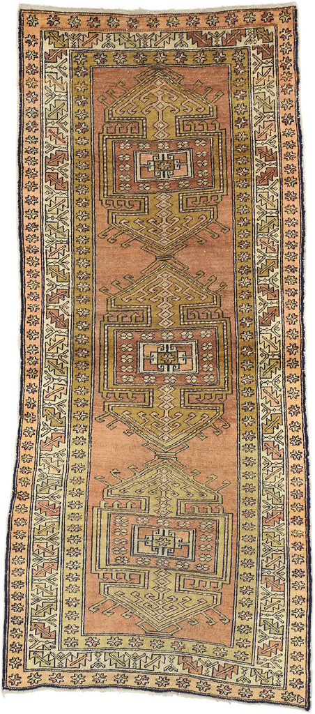 4 x 9 Antique Caucasian Kazak Rug 73291