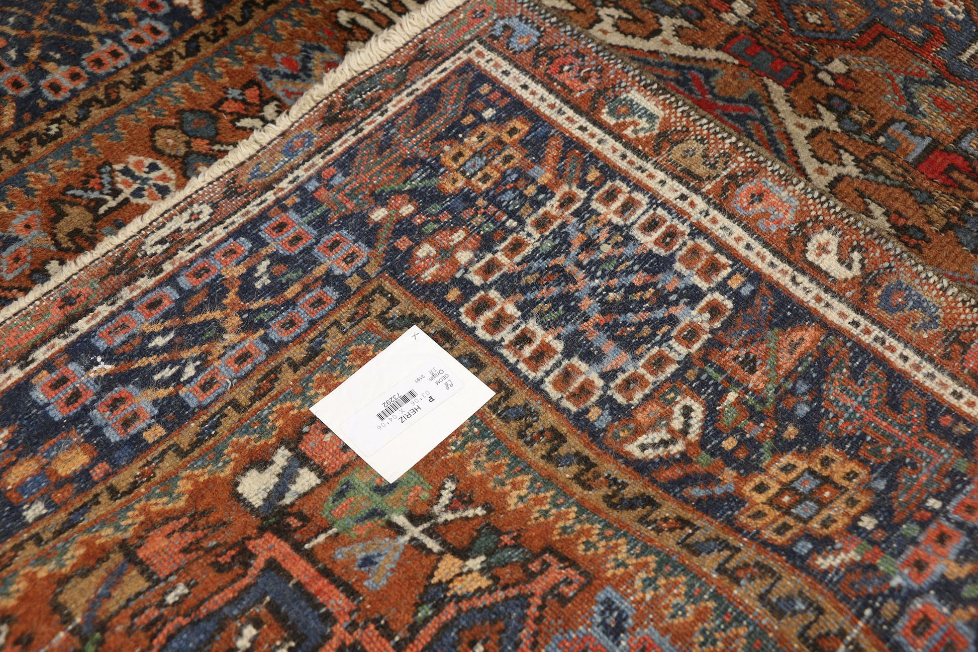 3 x 4 Antique Persian Heriz Rug 73292