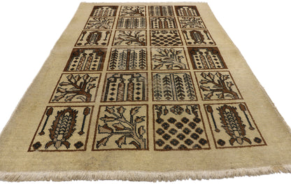 4 x 6 Vintage Persian Bakhtiari Rug 73299