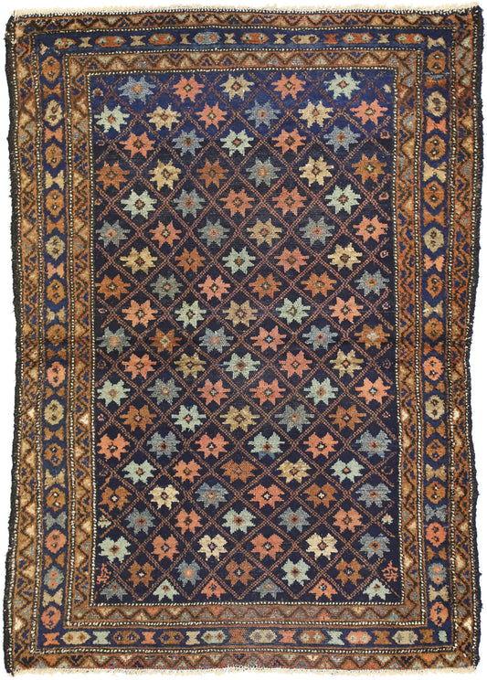 4 x 5 Antique Persian Hamadan Rug 73301