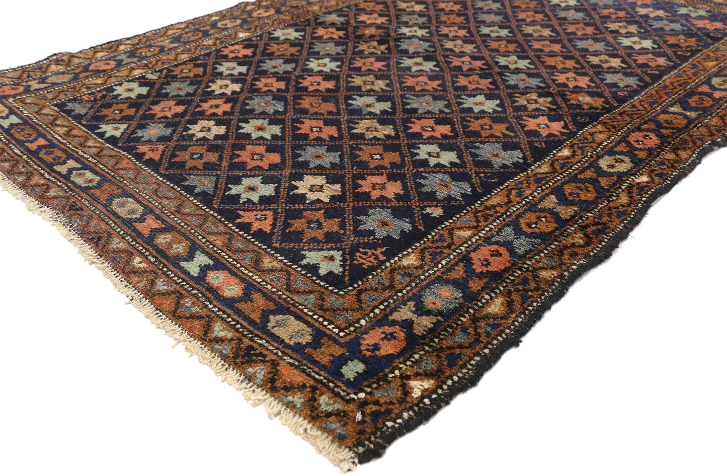 4 x 5 Antique Persian Hamadan Rug 73301
