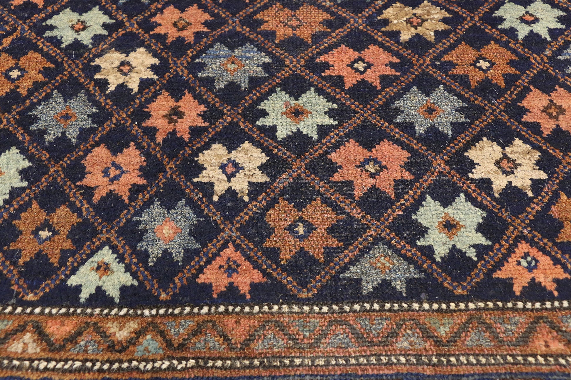 4 x 5 Antique Persian Hamadan Rug 73301