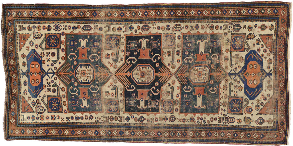 5 x 10 Antique Caucasian Shirvan Rug 73303