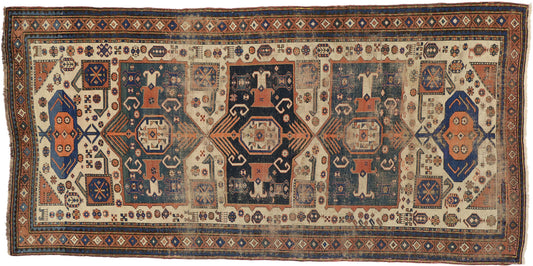 5 x 10 Antique Caucasian Shirvan Rug 73303