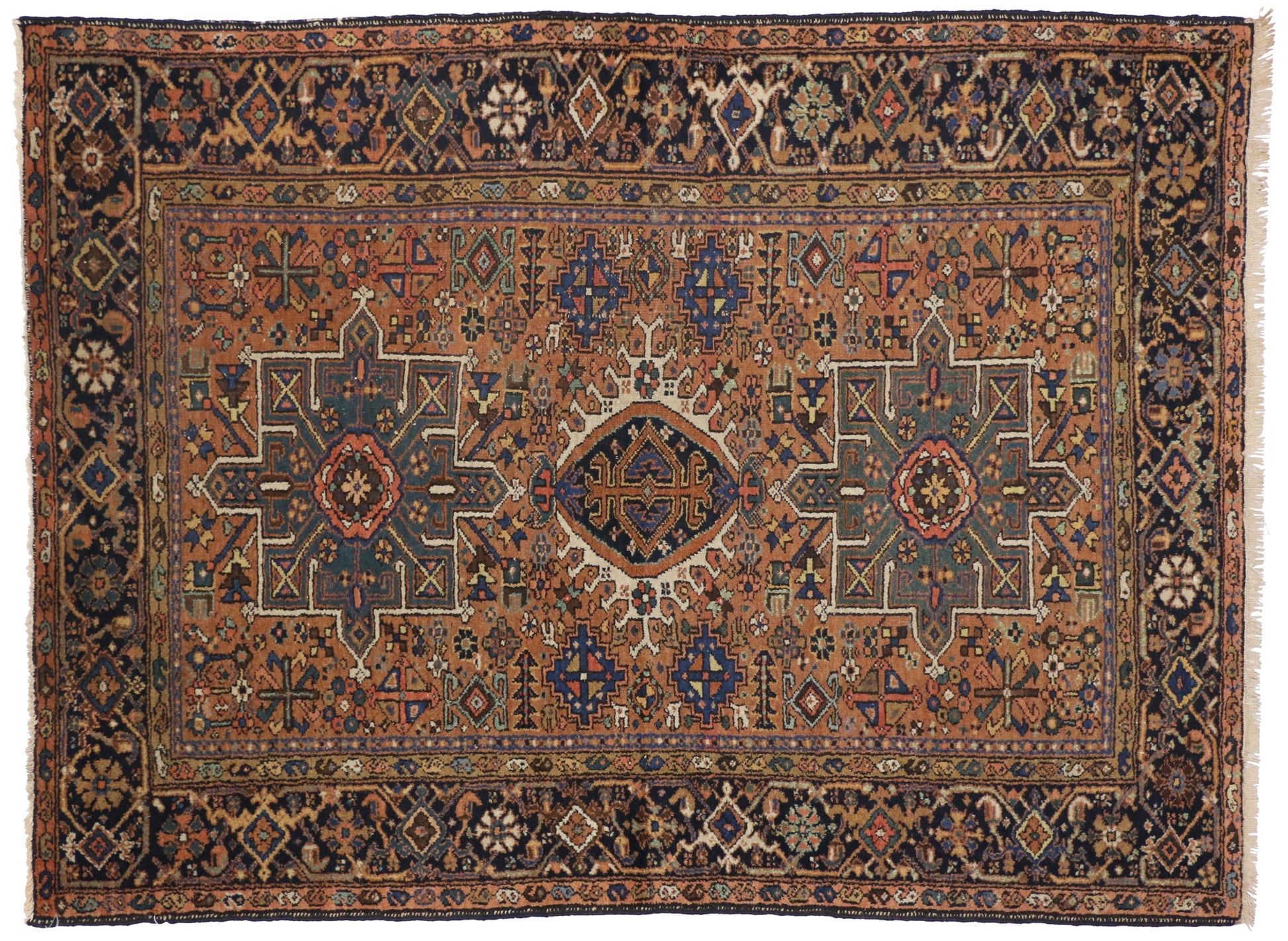 5 x 6 Antique Heriz Rug 73308
