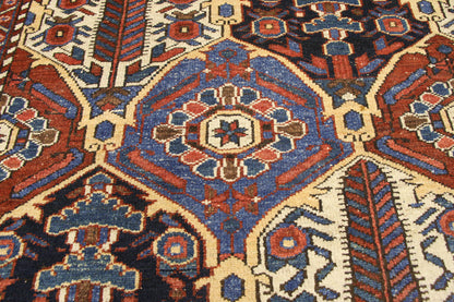 5 x 7 Antique Persian Bakhtiari Rug 73314