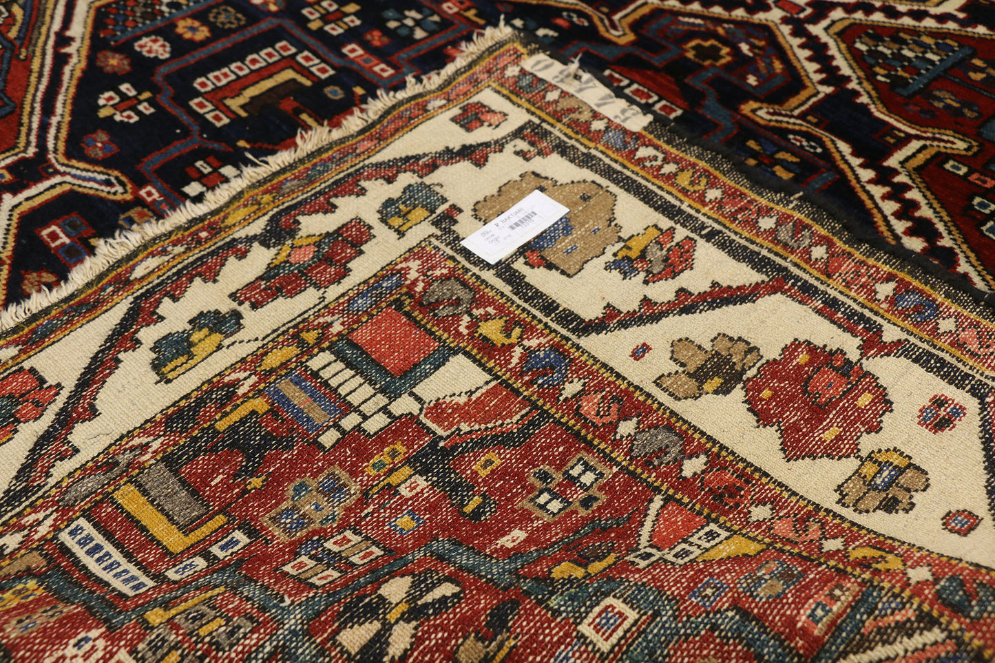 5 x 7 Antique Persian Bakhtiari Rug 73315