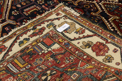 5 x 7 Antique Persian Bakhtiari Rug 73315