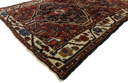 5 x 7 Antique Persian Bakhtiari Rug 73315