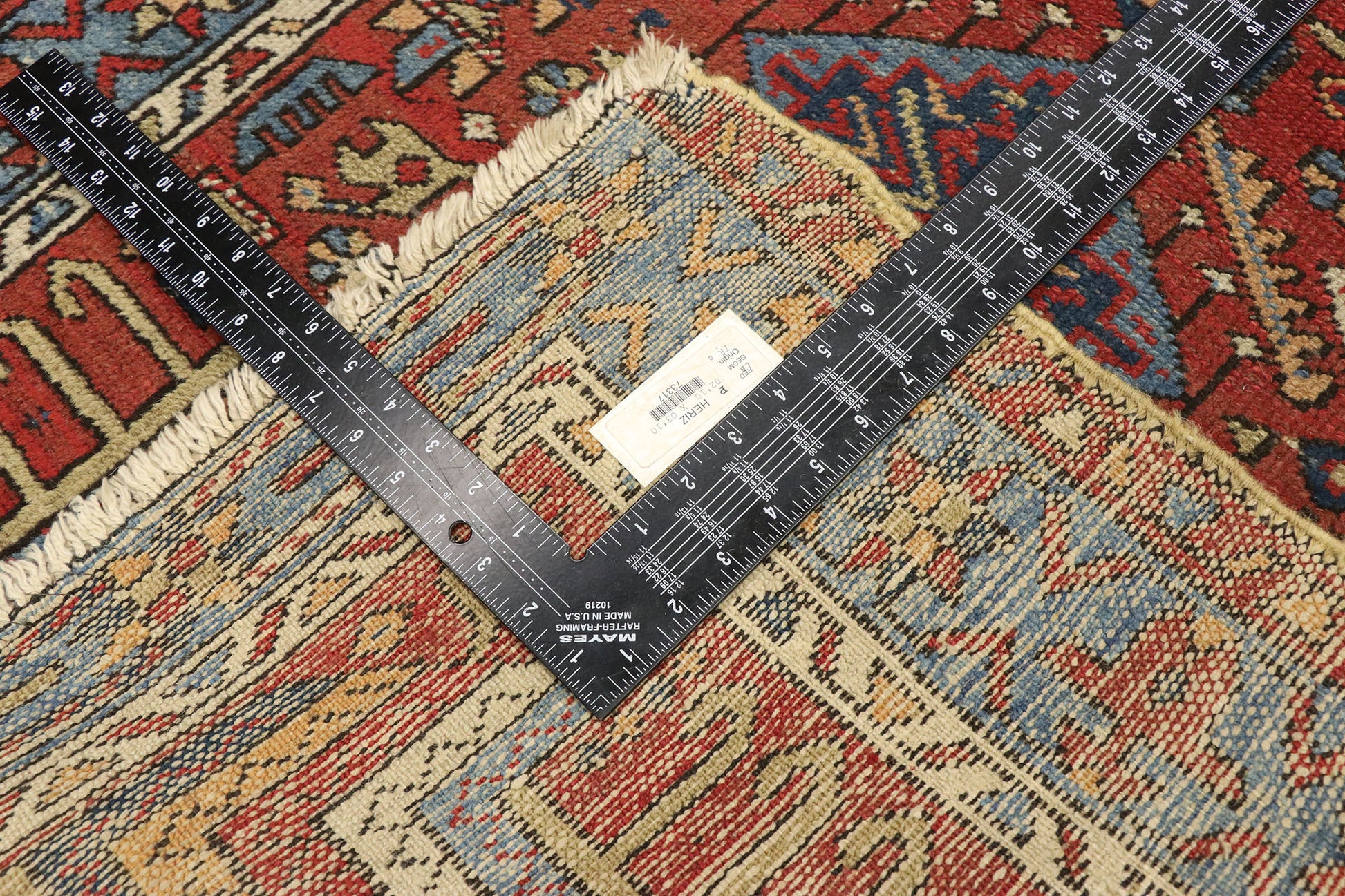 3 x 4 Antique Persian Karaja Heriz Rug 73317