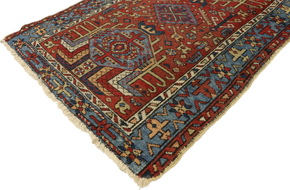3 x 4 Antique Persian Karaja Heriz Rug 73317