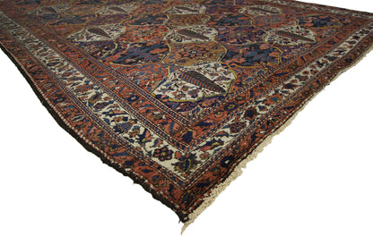 8 x 10 Antique Persian Bakhtiari Rug 73322