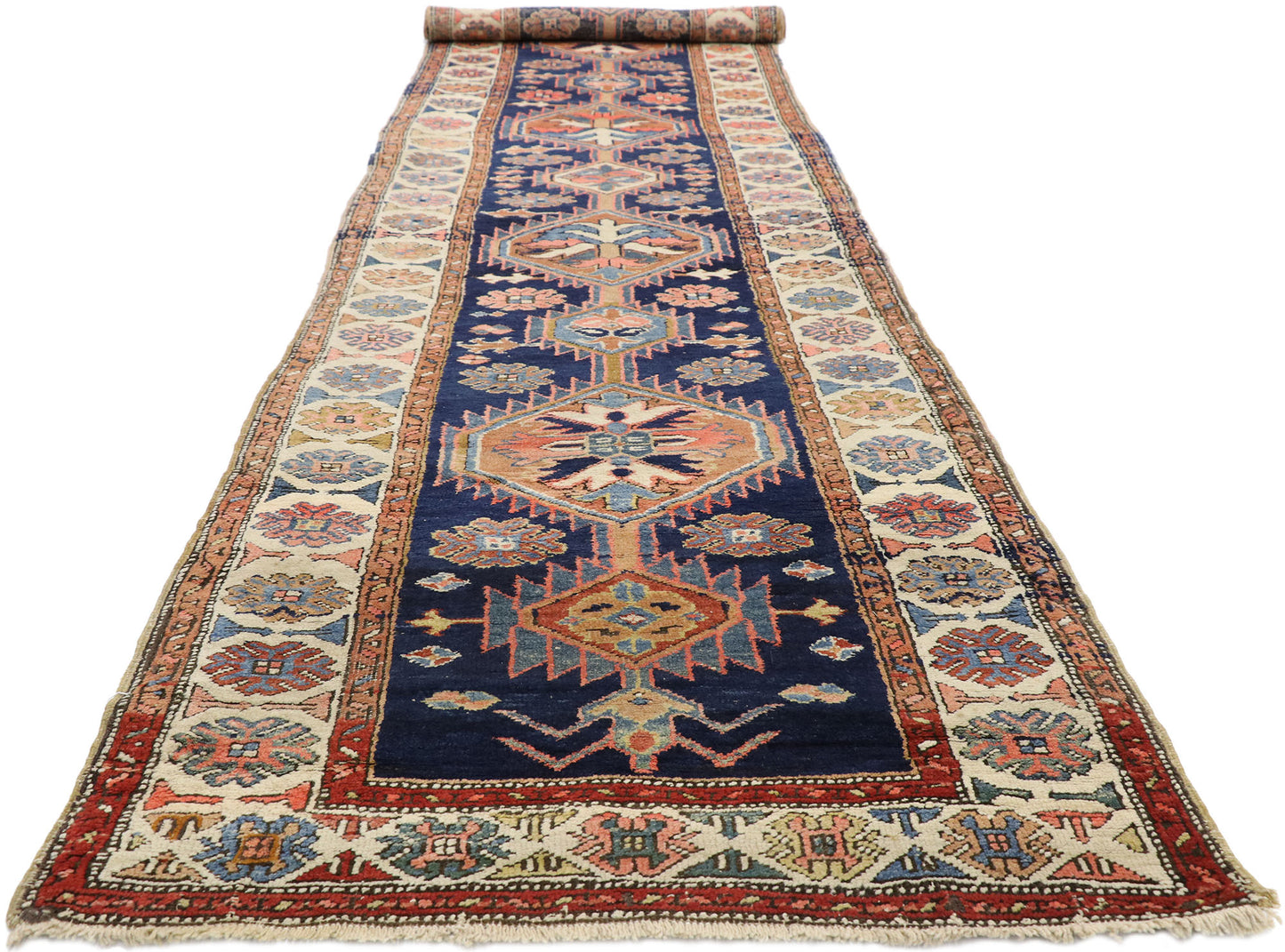 3 x 13 Antique Heriz Rug 73323