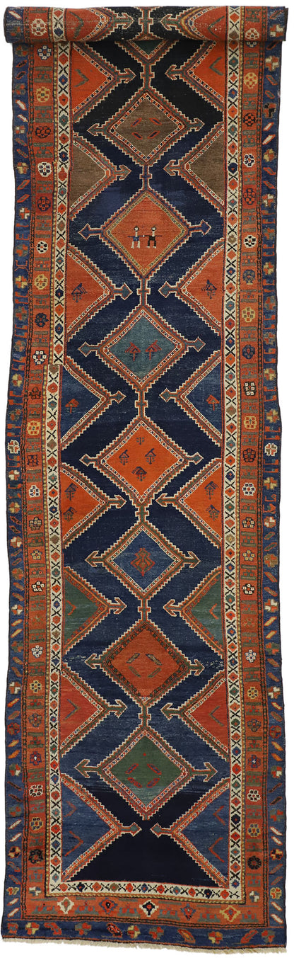 3 x 16 Antique Hamadan Rug 73325