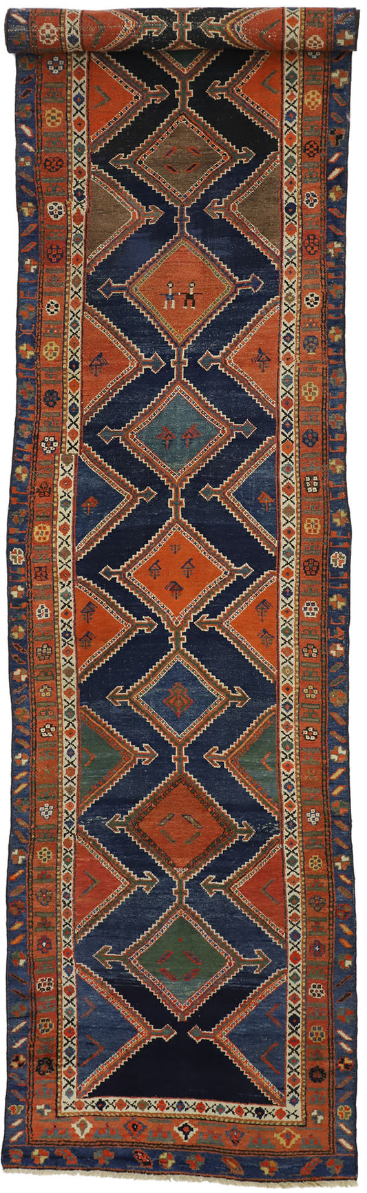 3 x 16 Antique Hamadan Rug 73325