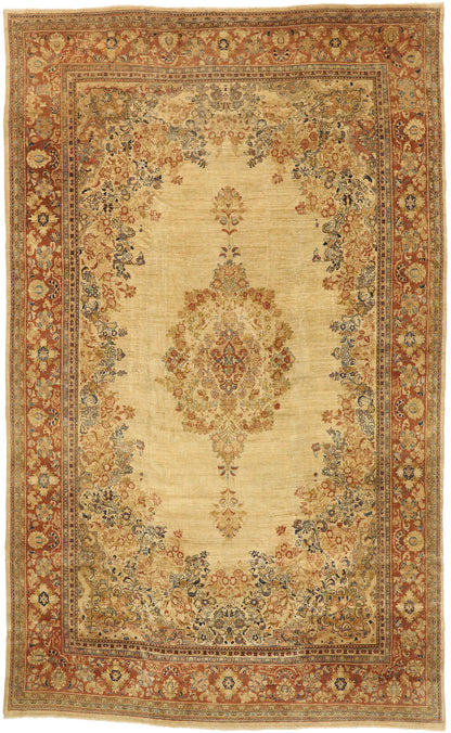 12 x 19 Antique Persian Mahal Rug 73329